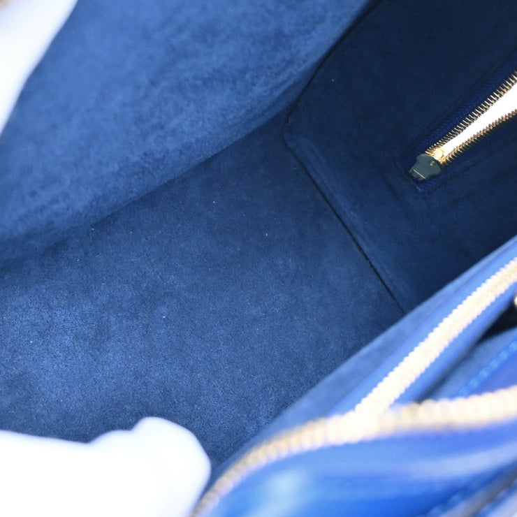 Louis Vuitton 1997 Blue Epi Pont Neuf Handbag M52055