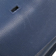 Hermes 2009 Blue De Prusse Taurillon Clemence Jypsiere 31 Shoulder Bag