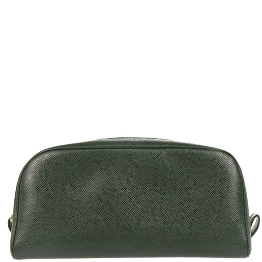 Louis Vuitton 2005 Taiga Green Trousse Toilette PM Pouch Bag M30224