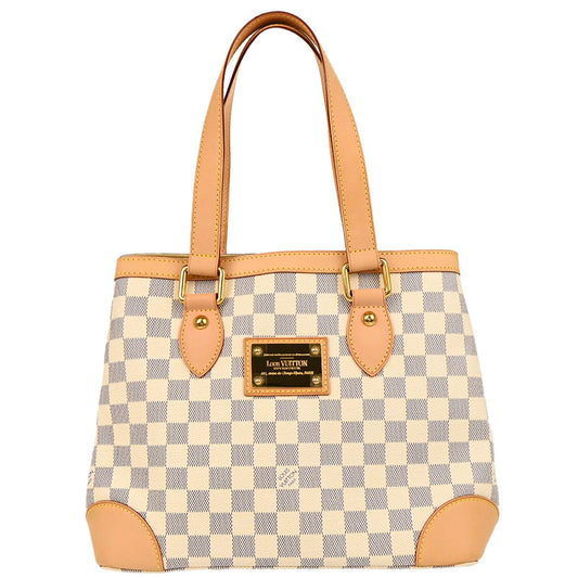 Louis Vuitton 2009 Damier Azur Hampstead PM Tote Handbag N51207