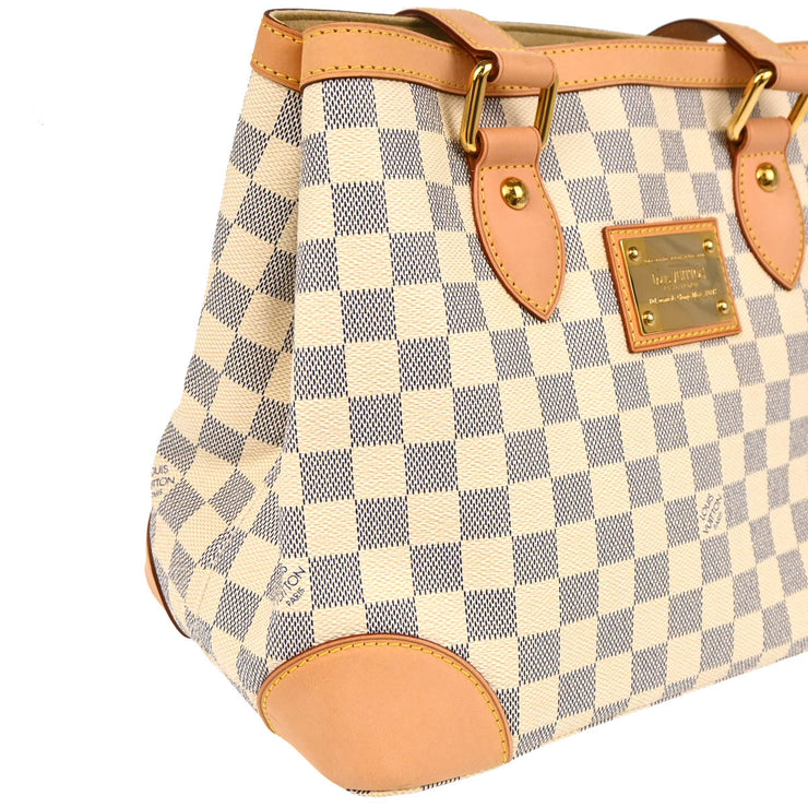 Louis Vuitton 2009 Damier Azur Hampstead PM Tote Handbag N51207