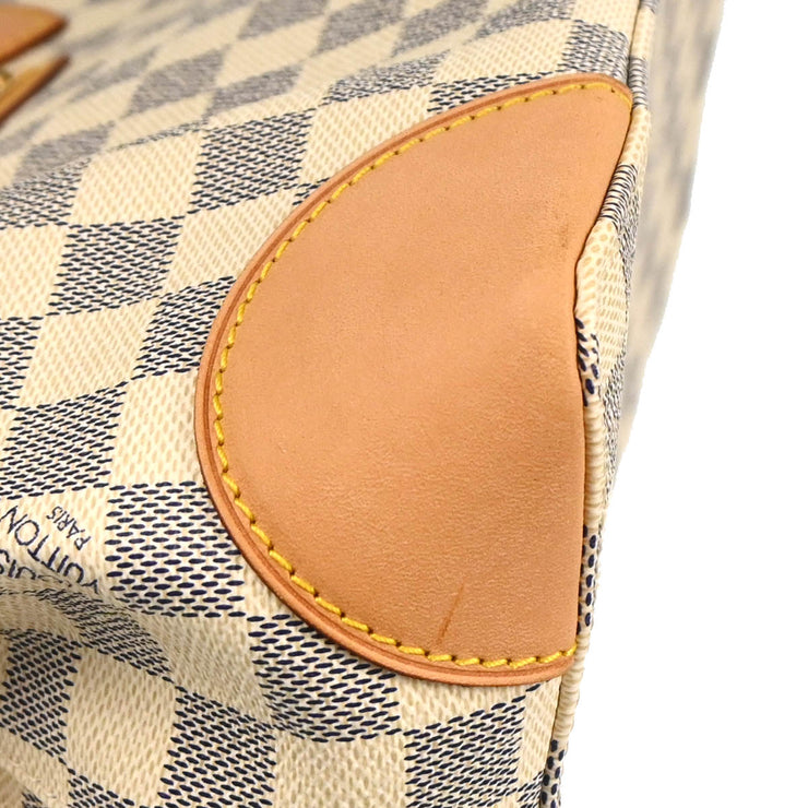 Louis Vuitton 2009 Damier Azur Hampstead PM Tote Handbag N51207
