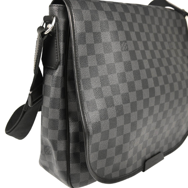 Louis Vuitton 2008 Damier Graphite Daniel GM Shoulder Bag N58033