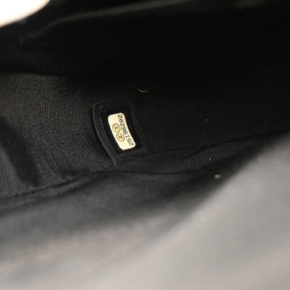 Chanel 2018 Black Embossed Calfskin Turnlock Small Full Flap Shoulder Bag