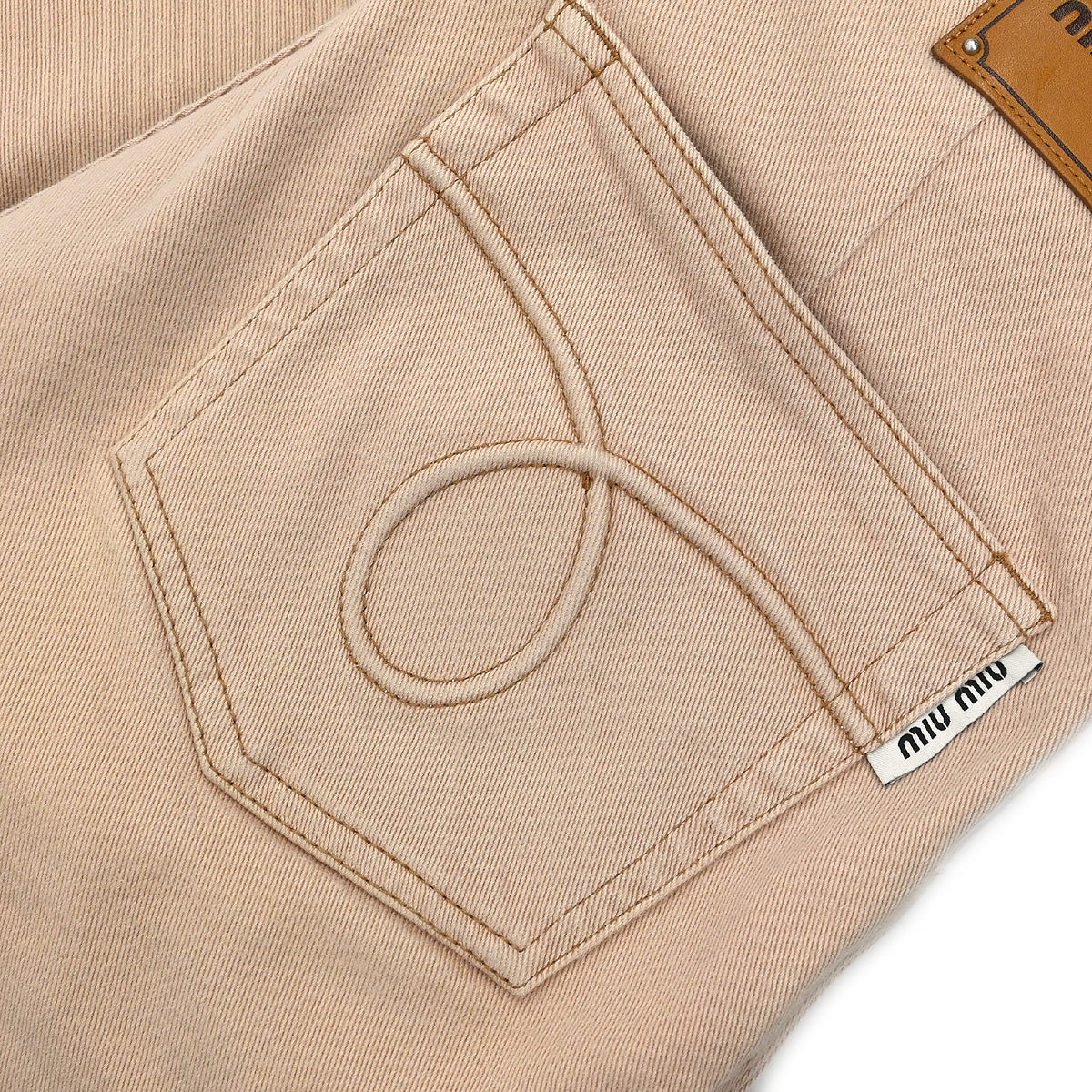 Miu Miu 2017 Long Pants Beige #40