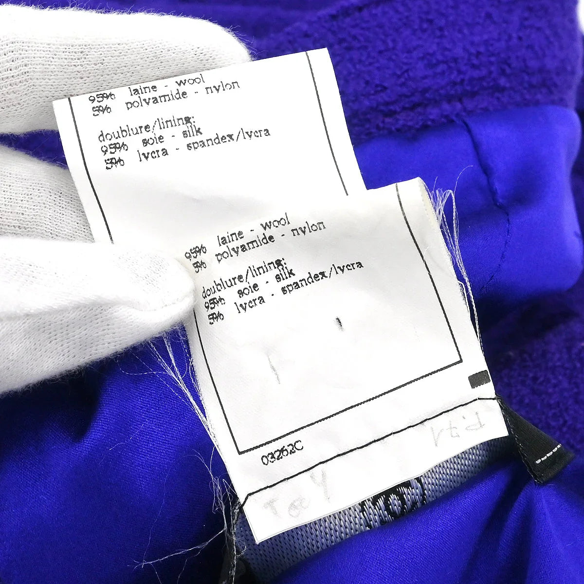 Chanel 1995 Setup Suit Jacket Skirt Purple #42