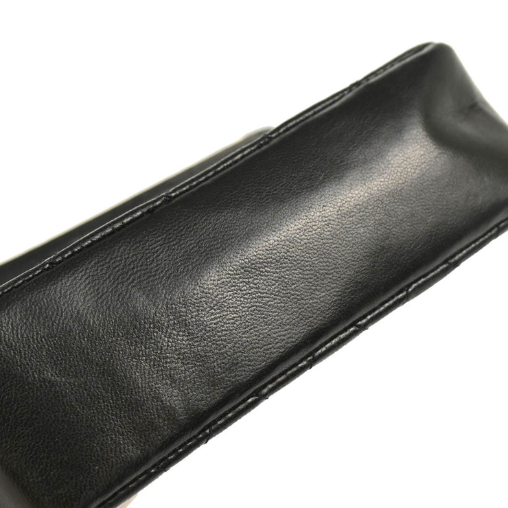 Chanel 1989-1991 Black Lambskin Shoulder Bag