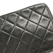 Chanel 1989-1991 Black Lambskin Shoulder Bag