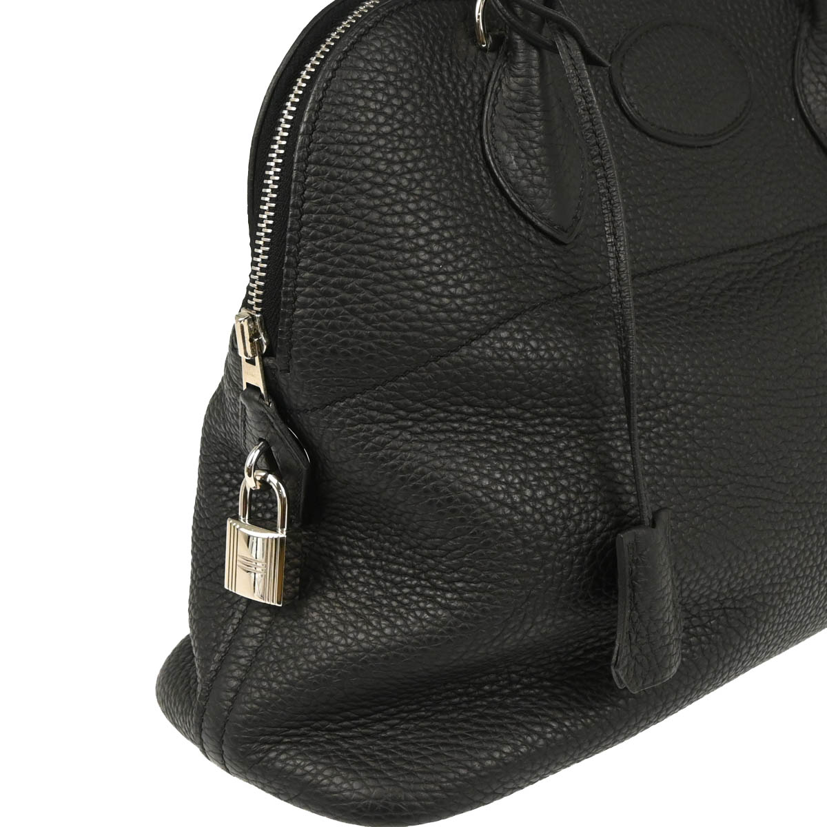 Hermes 2016 Black Taurillon Clemence Bolide 31 2way Shoulder Handbag