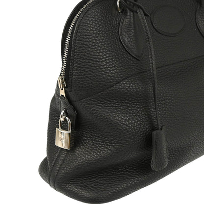 Hermes 2016 Black Taurillon Clemence Bolide 31 2way Shoulder Handbag