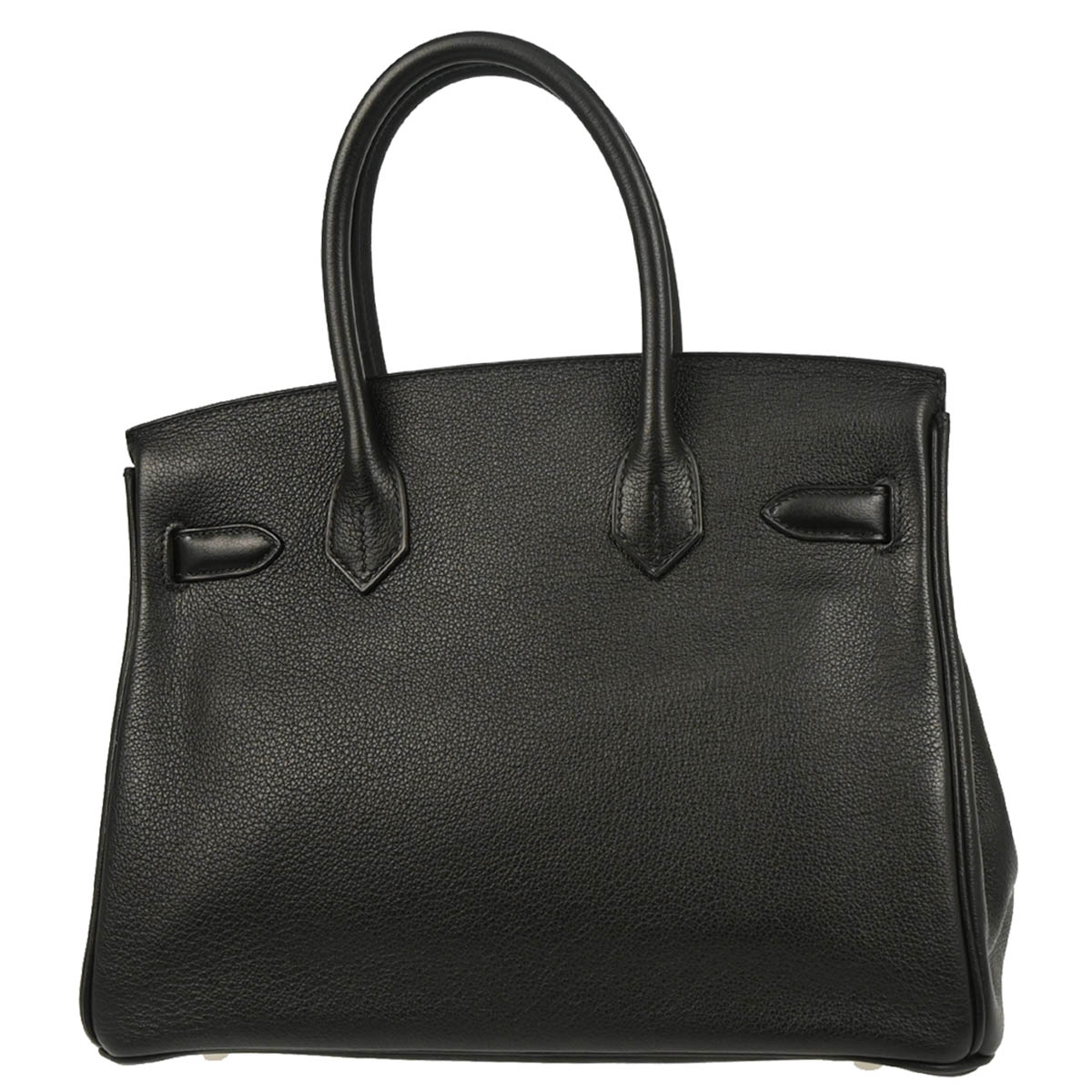 Hermes 2018 Black Evercalf Birkin 30 Handbag