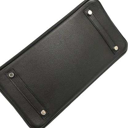 Hermes 2018 Black Evercalf Birkin 30 Handbag