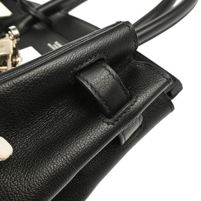 Hermes 2018 Black Evercalf Birkin 30 Handbag