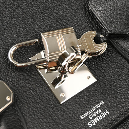 Hermes 2018 Black Evercalf Birkin 30 Handbag