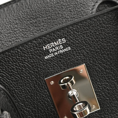 Hermes 2018 Black Evercalf Birkin 30 Handbag