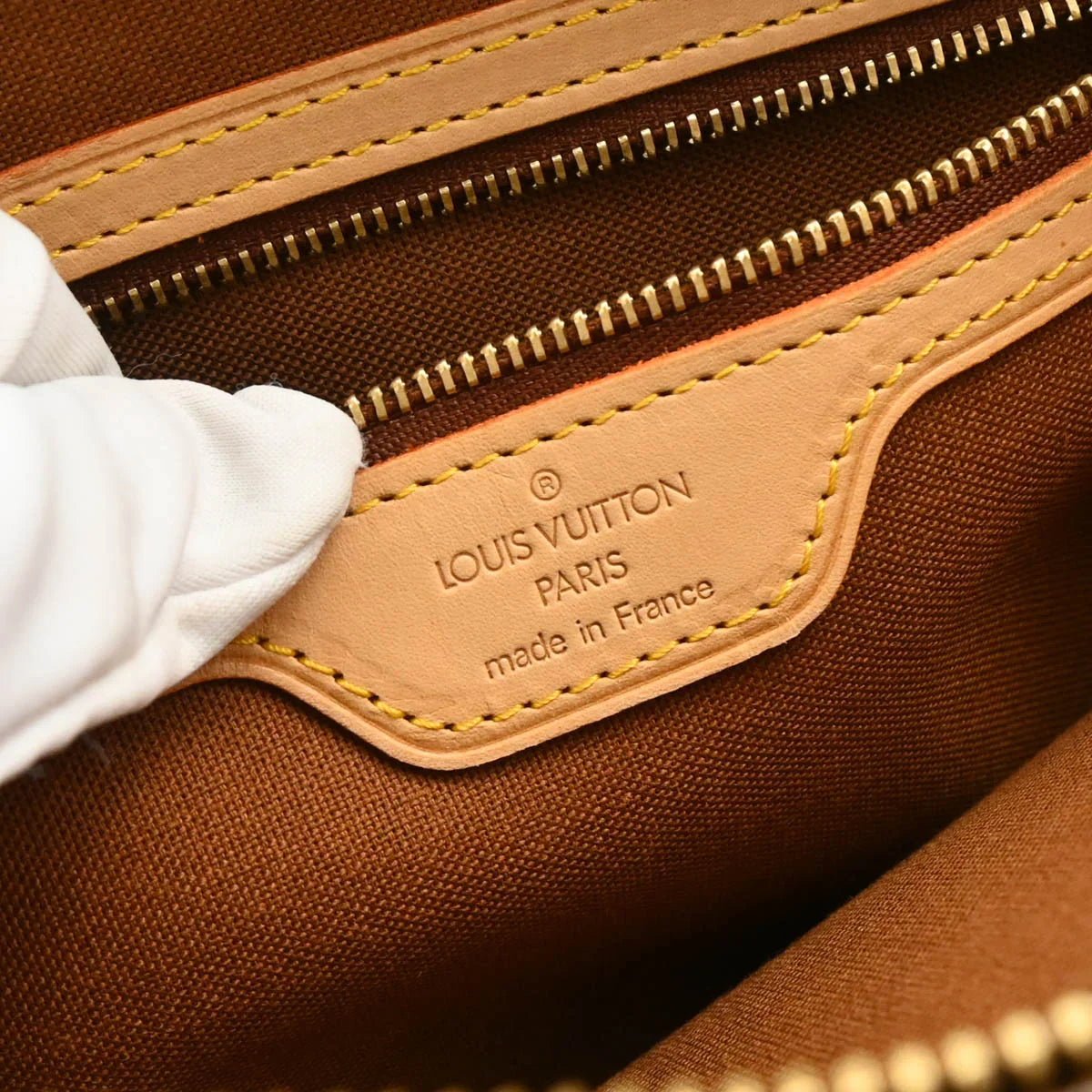Louis Vuitton 2002 Monogram Cabas Piano Shoulder Tote Bag M51148
