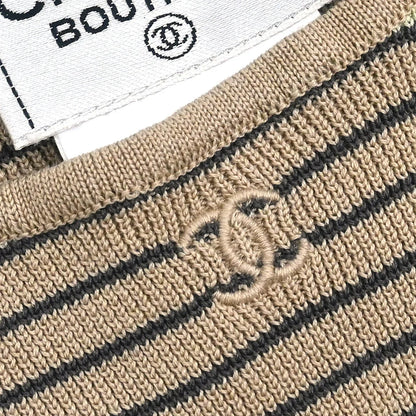 Chanel 1998 Sleeveless Tank Top Brown #40