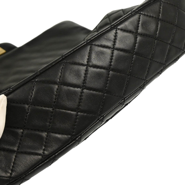 Chanel 2009-2010 Black Lambskin Valentine Shoulder Bag