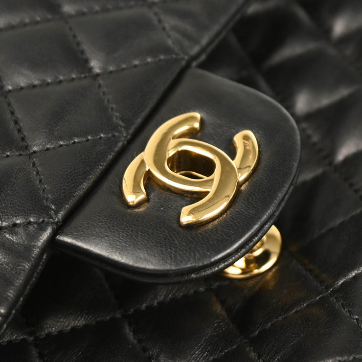 Chanel 2009-2010 Black Lambskin Valentine Shoulder Bag
