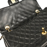 Chanel 2009-2010 Black Lambskin Valentine Shoulder Bag