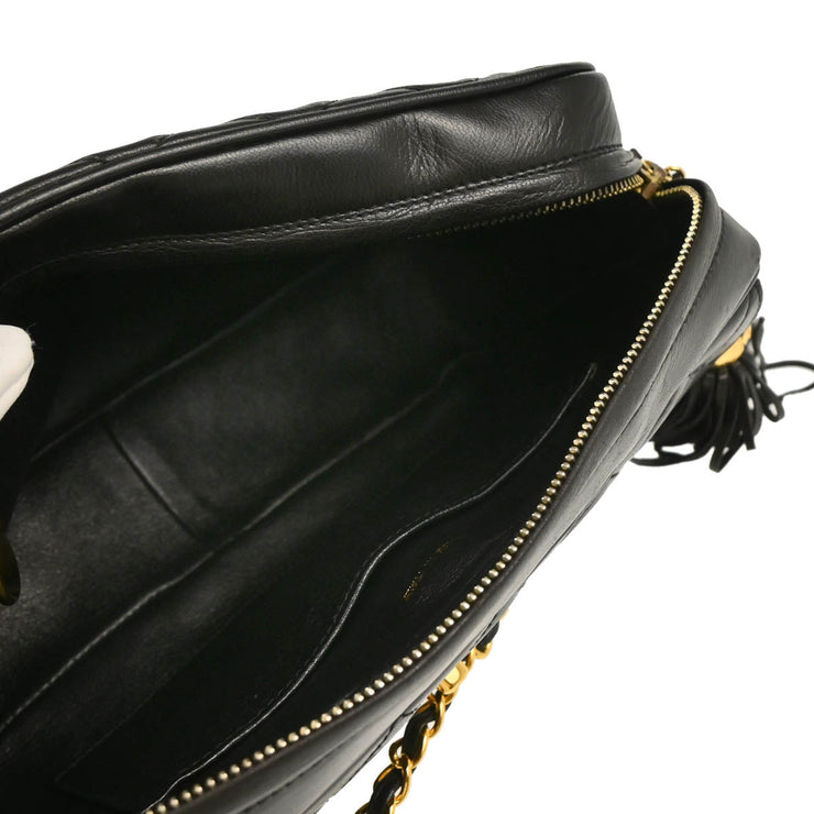 Chanel 1994-1996 Black Lambskin Camera Bag Small