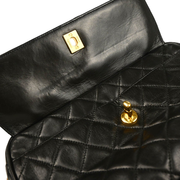 Chanel 1994-1996 Black Lambskin Camera Bag Small