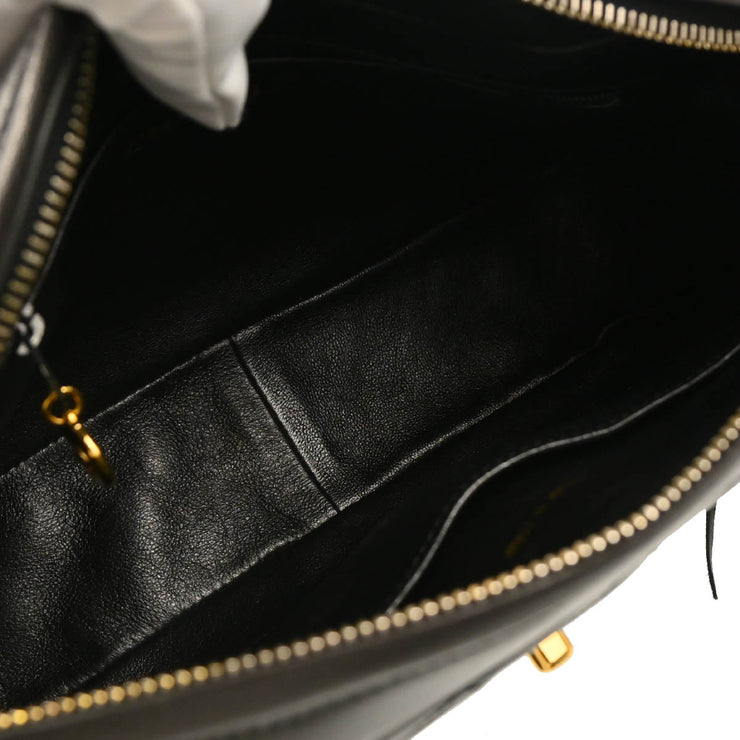 Chanel 1994-1996 Black Lambskin Camera Bag Small