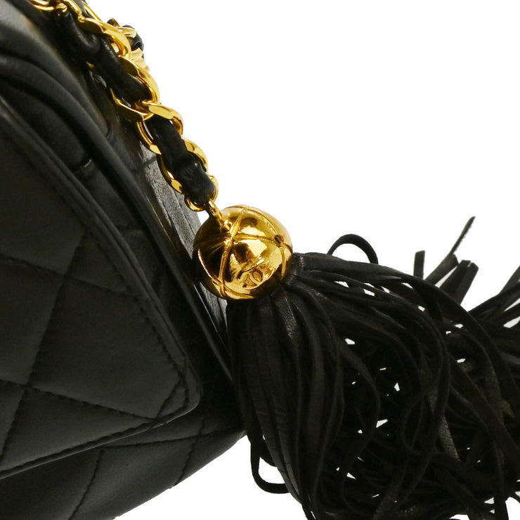 Chanel 1994-1996 Black Lambskin Camera Bag Small
