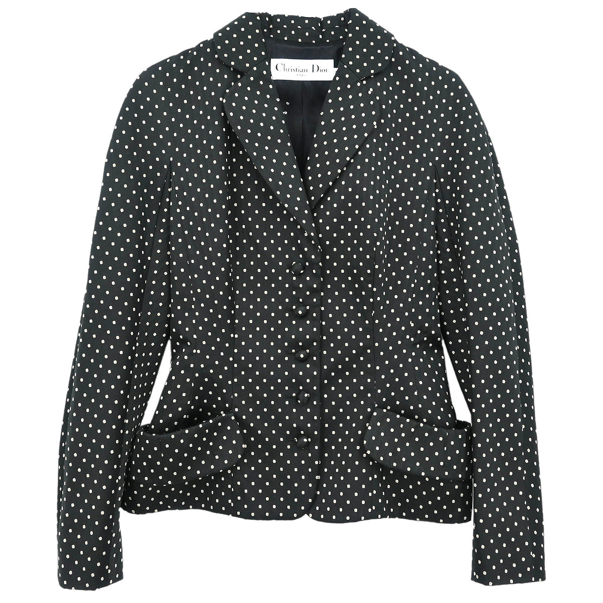 注目◇Single-breasted ジャケット◇Dior Christian Dior 2009 Single Breasted Jacket Black #38 – AMORE