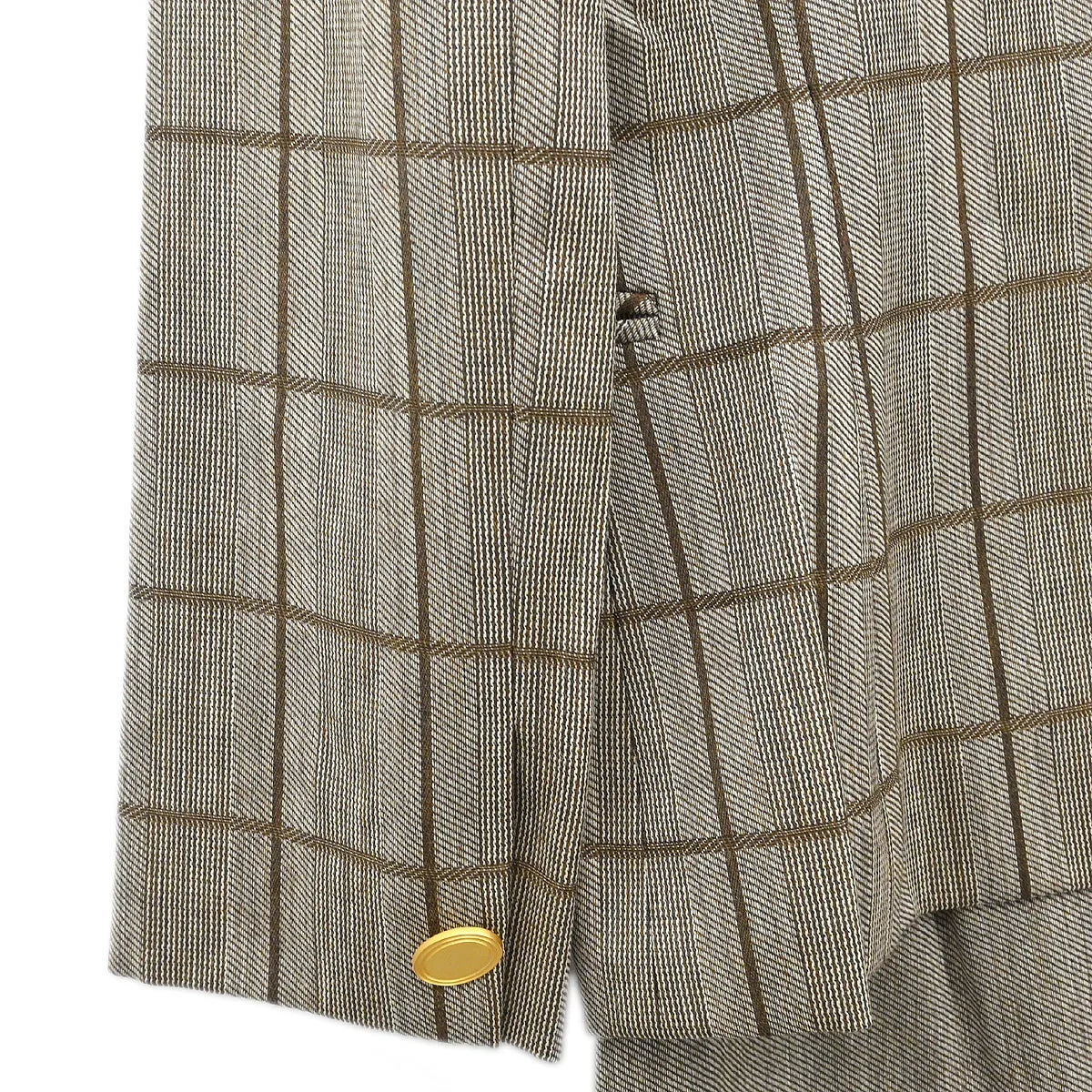Christian Dior Setup Suit Jacket Skirt Brown #9
