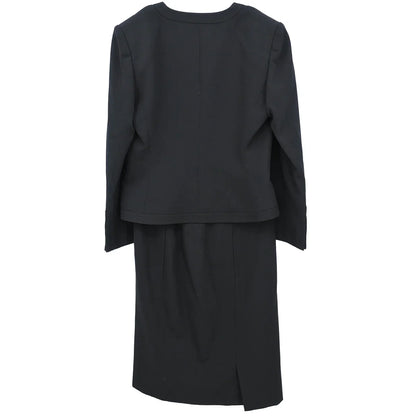 Christian Dior Setup Suit Jacket Skirt Black #9