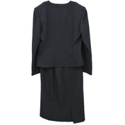 Christian Dior Setup Suit Jacket Skirt Black #9