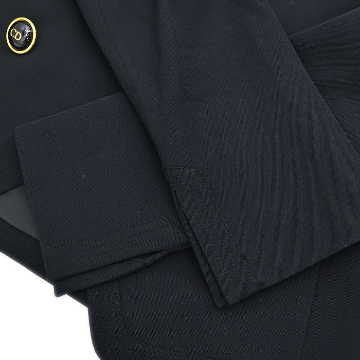 Christian Dior Setup Suit Jacket Skirt Black #9