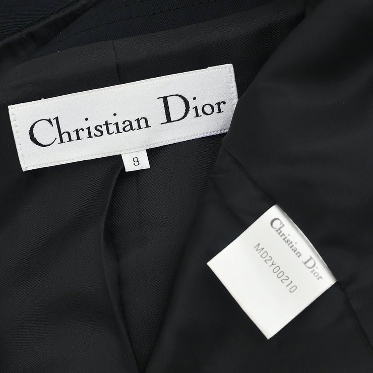 Christian Dior Setup Suit Jacket Skirt Black #9