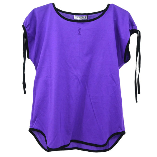 Yves Saint Laurent Short Sleeve Top Purple #M