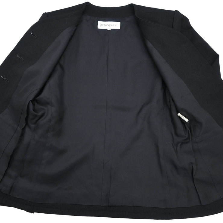 Yves Saint Laurent Setup Suit Jacket Skirt Black #38