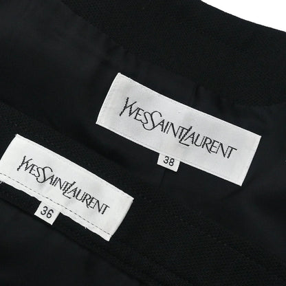 Yves Saint Laurent Setup Suit Jacket Skirt Black #38