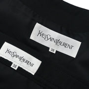 Yves Saint Laurent Setup Suit Jacket Skirt Black #38