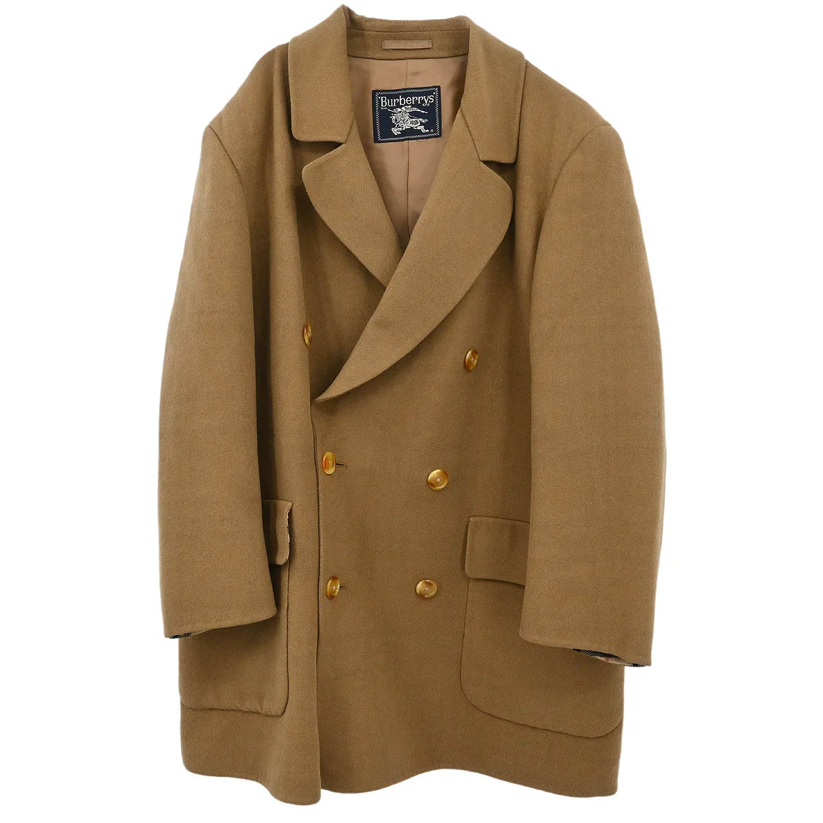 Burberrys Double Breasted Jacket Brown #L