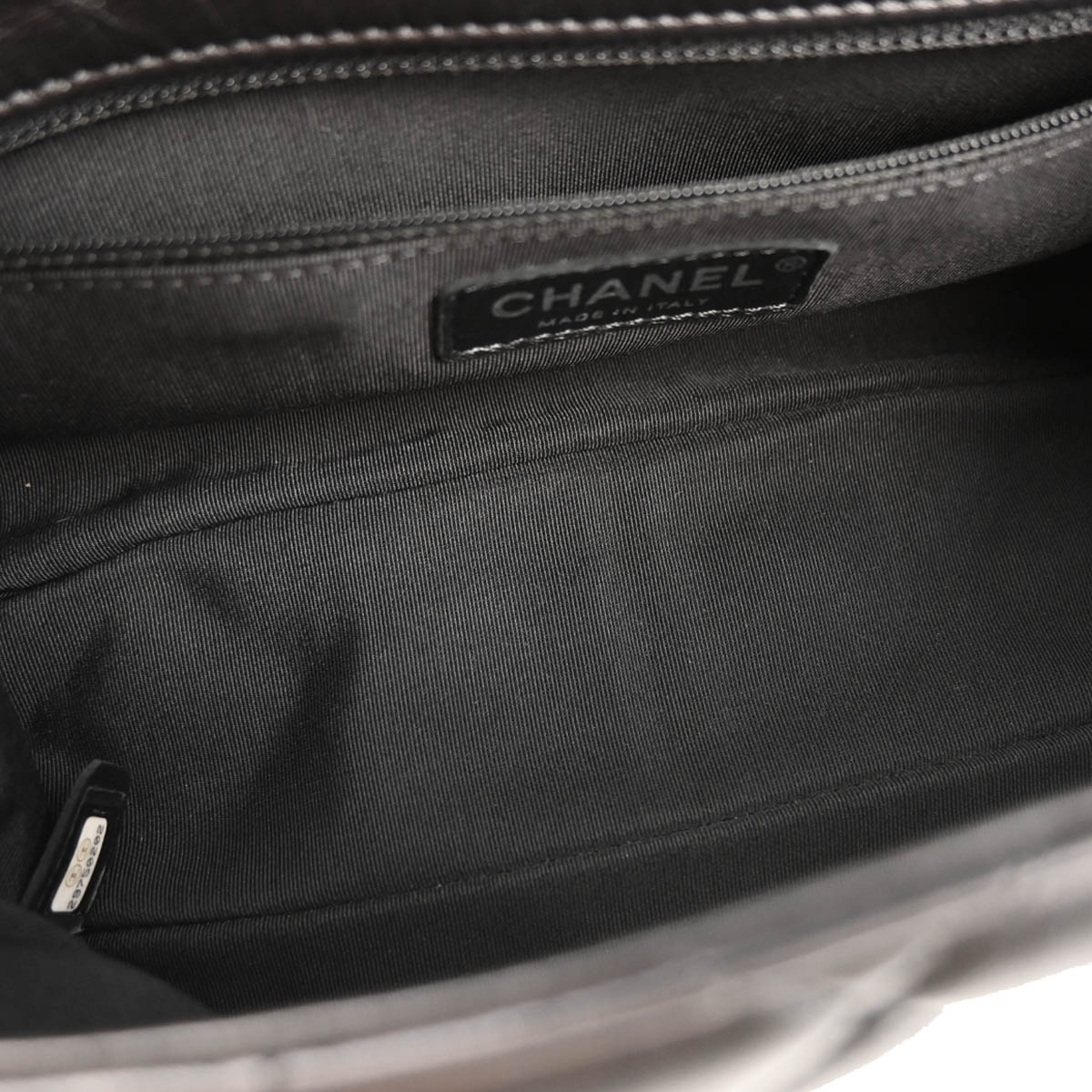 Chanel 2019 Black Calfskin Chain Around Shoulder Bag