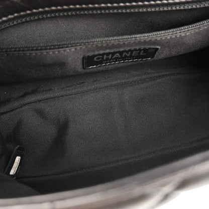 Chanel 2019 Black Calfskin Chain Around Shoulder Bag