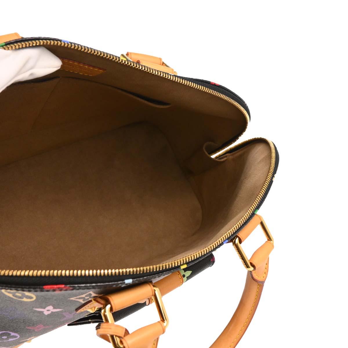 Louis Vuitton 2012 Black Monogram Multicolor Alma GM Handbag M40442