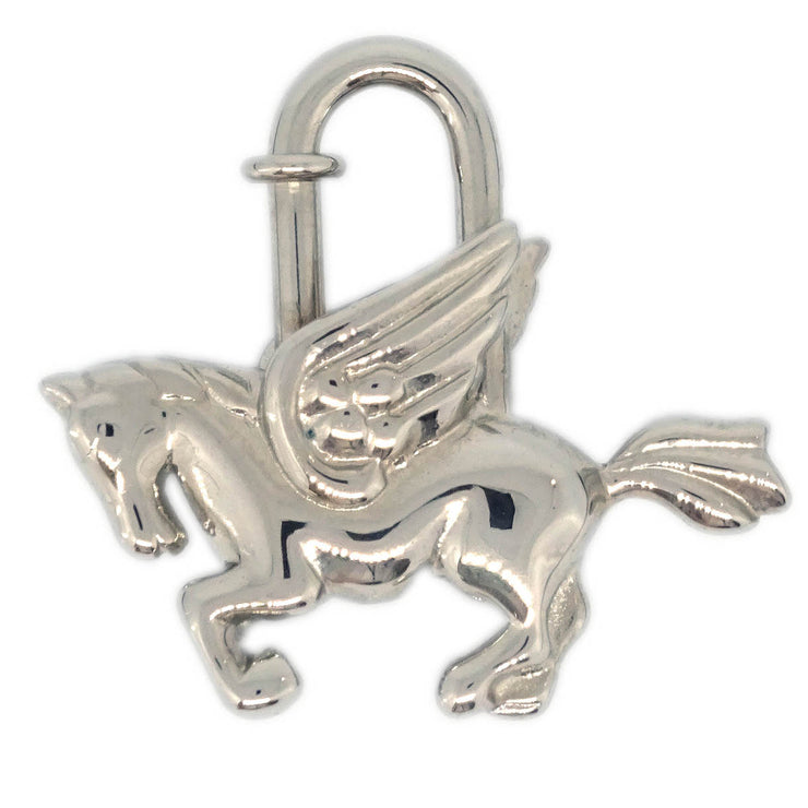 Hermes 1993 Le Cheval Pegasus Cadena Silver Small Good