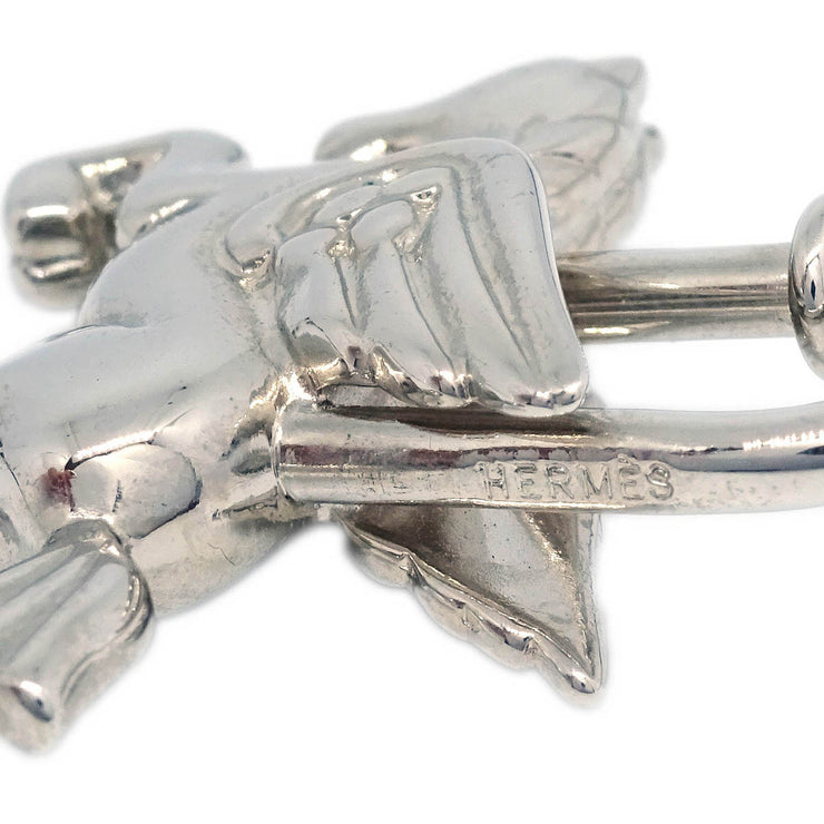 Hermes 1993 Le Cheval Pegasus Cadena Silver Small Good