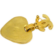 Chanel Gripoix Brooch Pin Gold Red 94A
