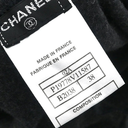 Chanel 2002 Long Short Pants 2way Dark Gray #38
