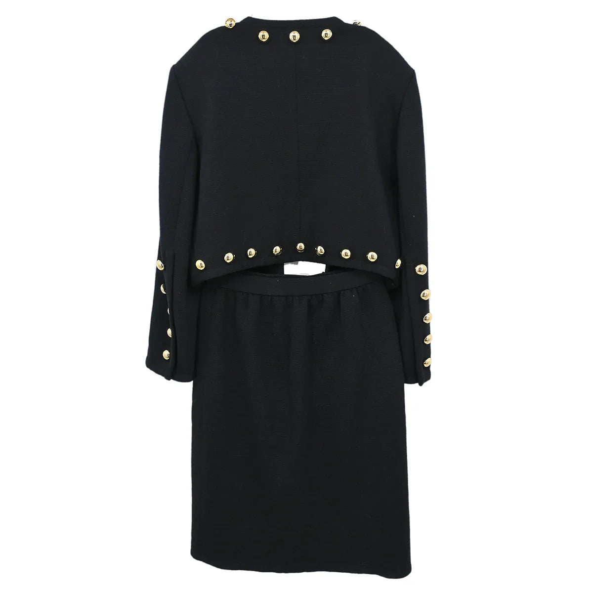 Yves Saint Laurent Setup Suit Jacket Skirt Black #M #9
