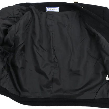 Yves Saint Laurent Setup Suit Jacket Skirt Black #M #9