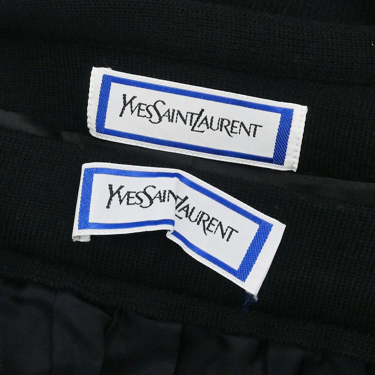Yves Saint Laurent Setup Suit Jacket Skirt Black #M #9