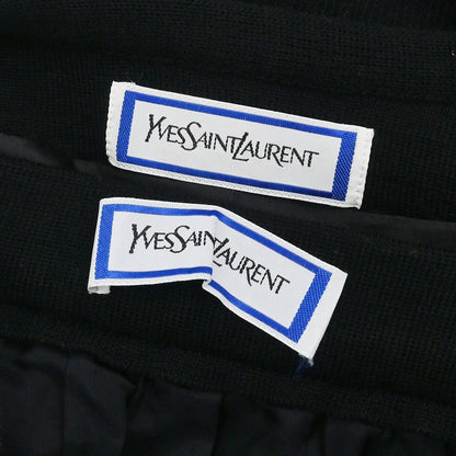 Yves Saint Laurent Setup Suit Jacket Skirt Black #M #9